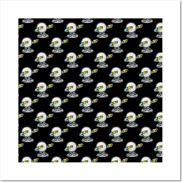 Dabbing Golf Ball Pattern Wall Art by LetsBeginDesigns